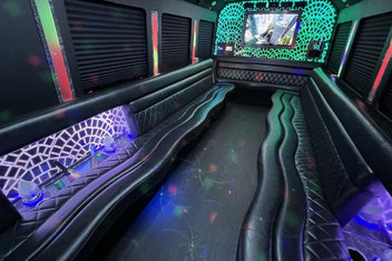 Midwest City Limo Bus Interior