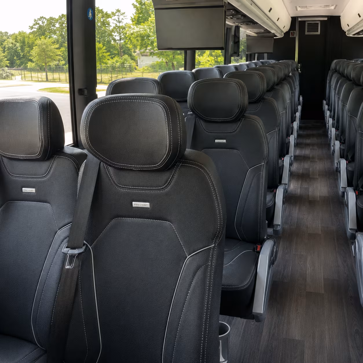midwest city charter bus interior gallery