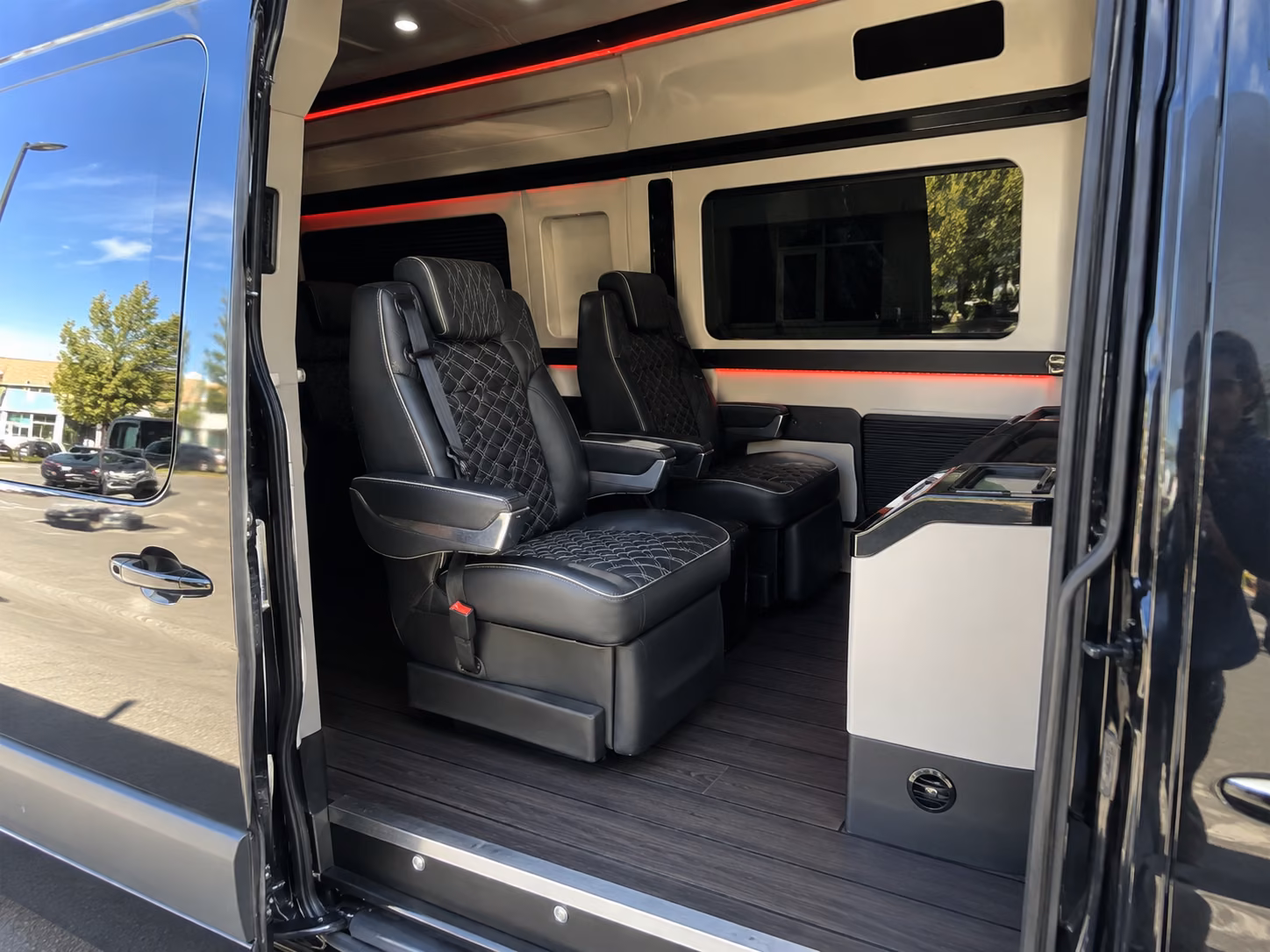 midwest city sporting event transportation onboard seating